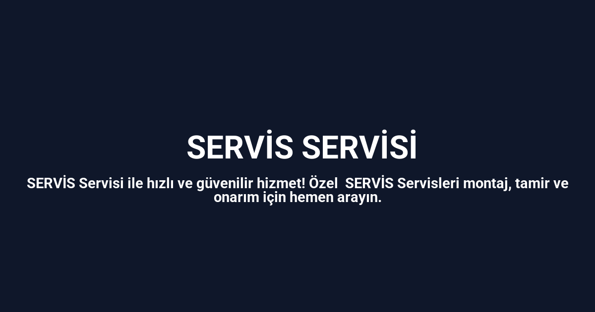 İskilip İmmergas Servisi